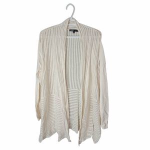 EUC 89TH & Madison Ribbed cotton open front cardigan